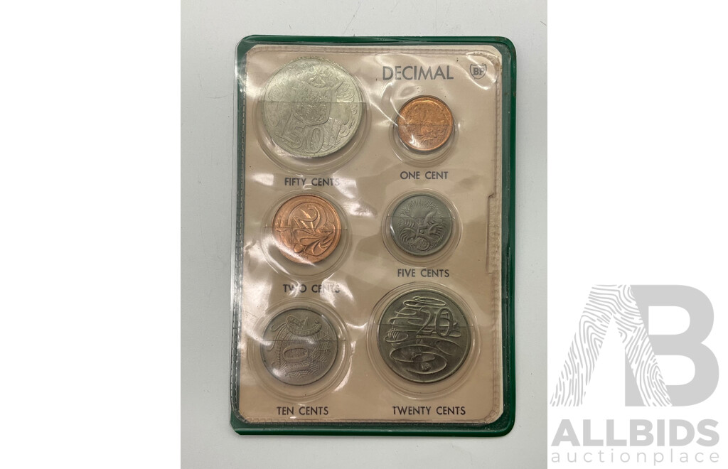 Australian 1966 Set BP Decimal Coins.