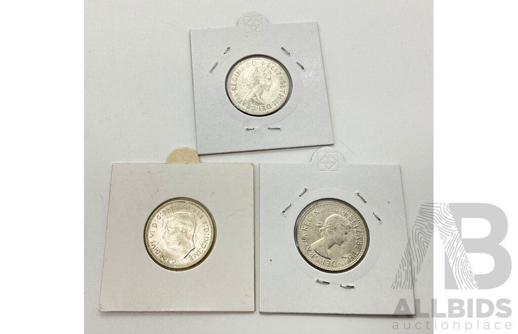 Australian 1946M 1961 1962 Shillings
