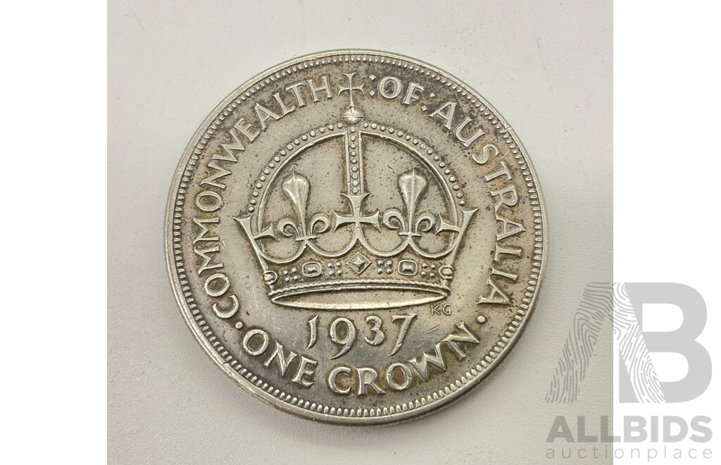 Australian 1937 Silver Crown