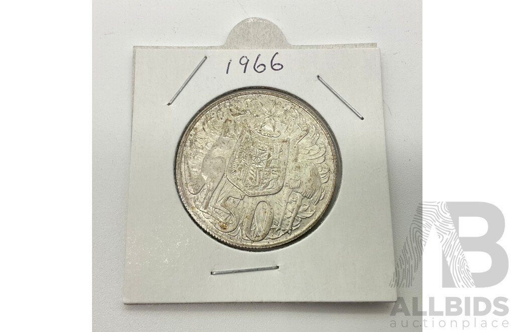 Australian 1966 Round Fifty Cent Coin