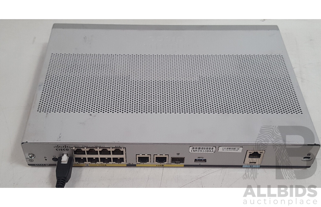 Cisco (C1111-8P V01) ISR 1100 Series Integrated Services Router w/ Power Supply
