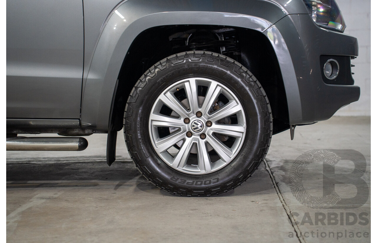1/2013 Volkswagen Amarok Tdi400 Highline (4x4) 2H MY13 Dual Cab Utility Natural Grey Metallic Turbo Diesel 2.0L