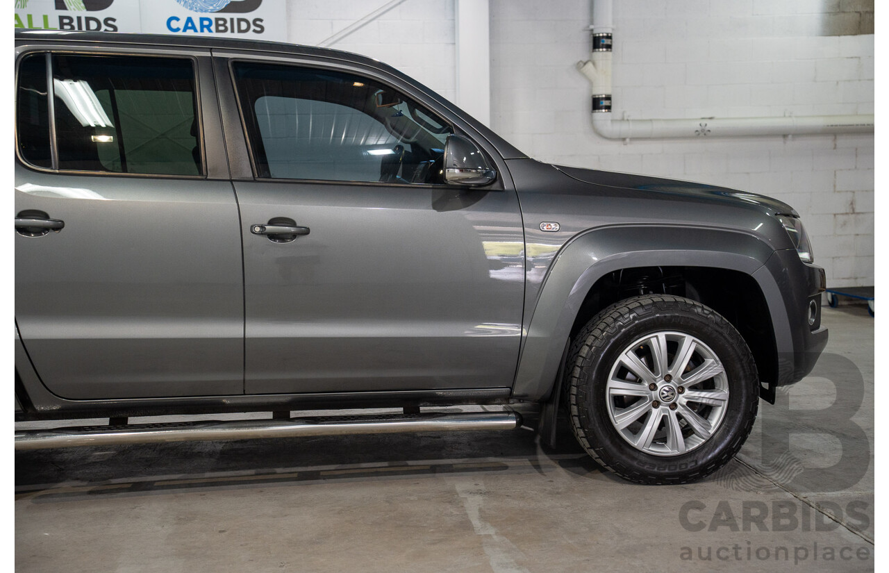1/2013 Volkswagen Amarok Tdi400 Highline (4x4) 2H MY13 Dual Cab Utility Natural Grey Metallic Turbo Diesel 2.0L