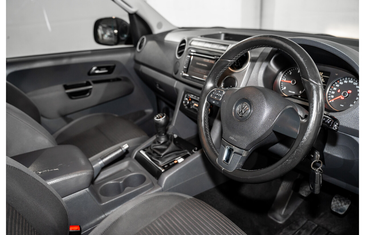 1/2013 Volkswagen Amarok Tdi400 Highline (4x4) 2H MY13 Dual Cab Utility Natural Grey Metallic Turbo Diesel 2.0L