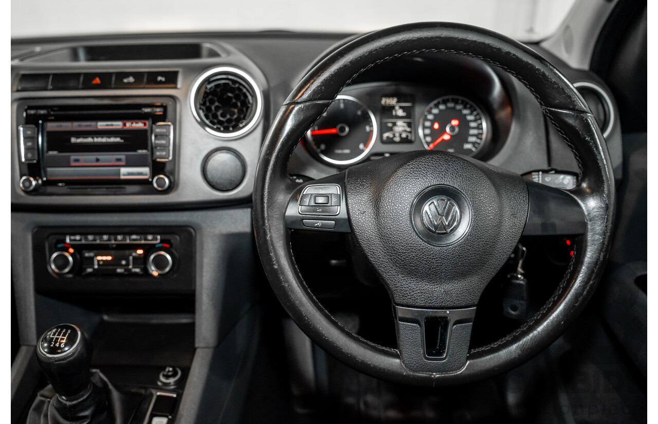 1/2013 Volkswagen Amarok Tdi400 Highline (4x4) 2H MY13 Dual Cab Utility Natural Grey Metallic Turbo Diesel 2.0L