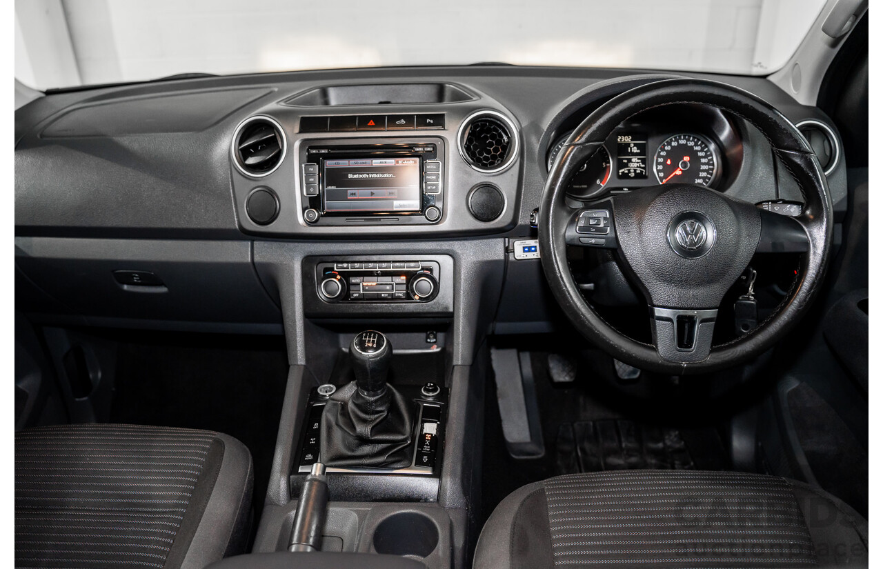 1/2013 Volkswagen Amarok Tdi400 Highline (4x4) 2H MY13 Dual Cab Utility Natural Grey Metallic Turbo Diesel 2.0L