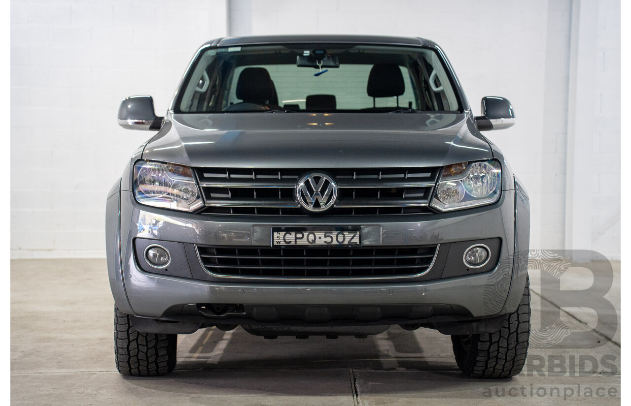 1/2013 Volkswagen Amarok Tdi400 Highline (4x4) 2H MY13 Dual Cab Utility Natural Grey Metallic Turbo Diesel 2.0L