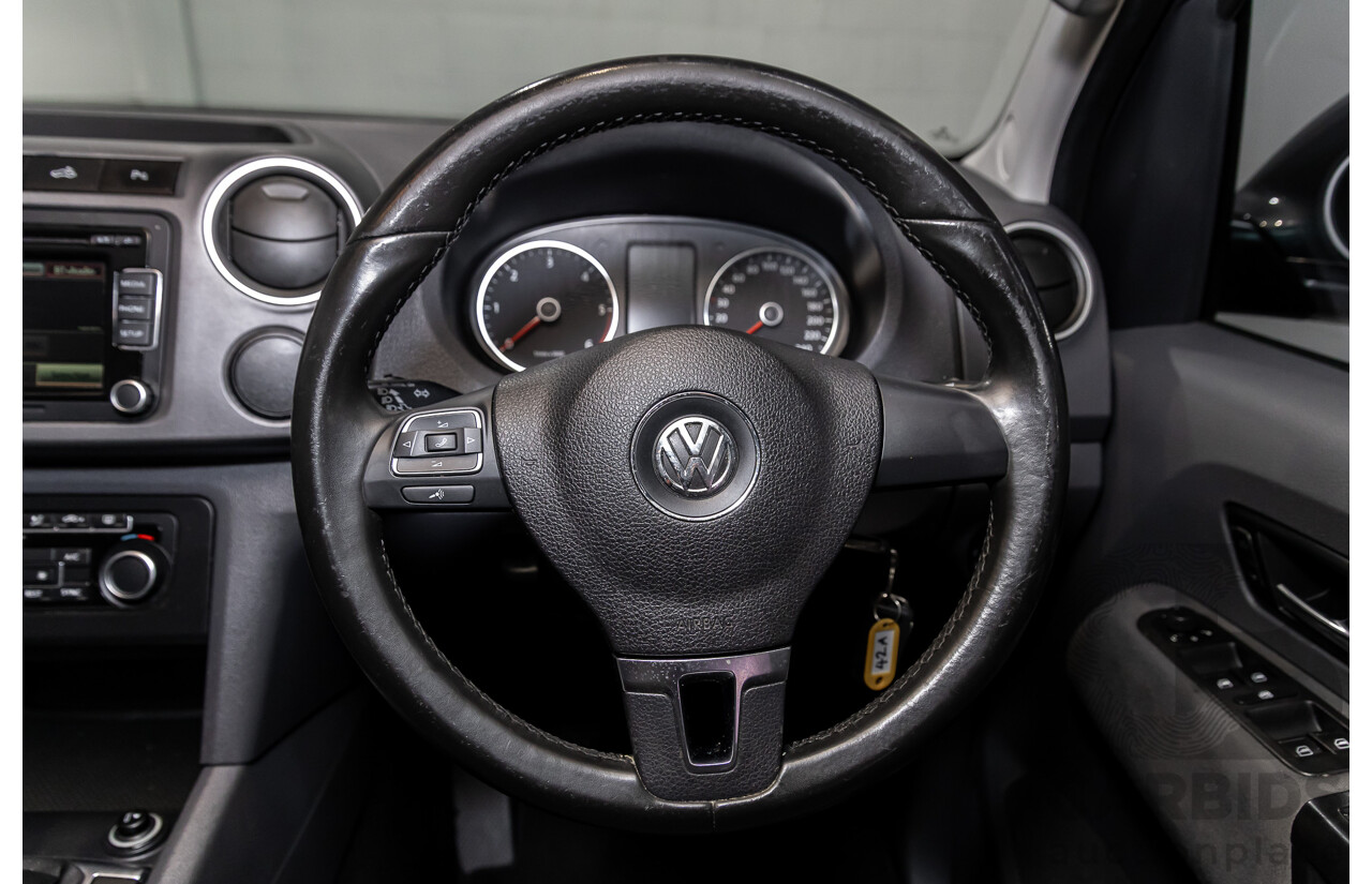 1/2013 Volkswagen Amarok Tdi400 Highline (4x4) 2H MY13 Dual Cab Utility Natural Grey Metallic Turbo Diesel 2.0L