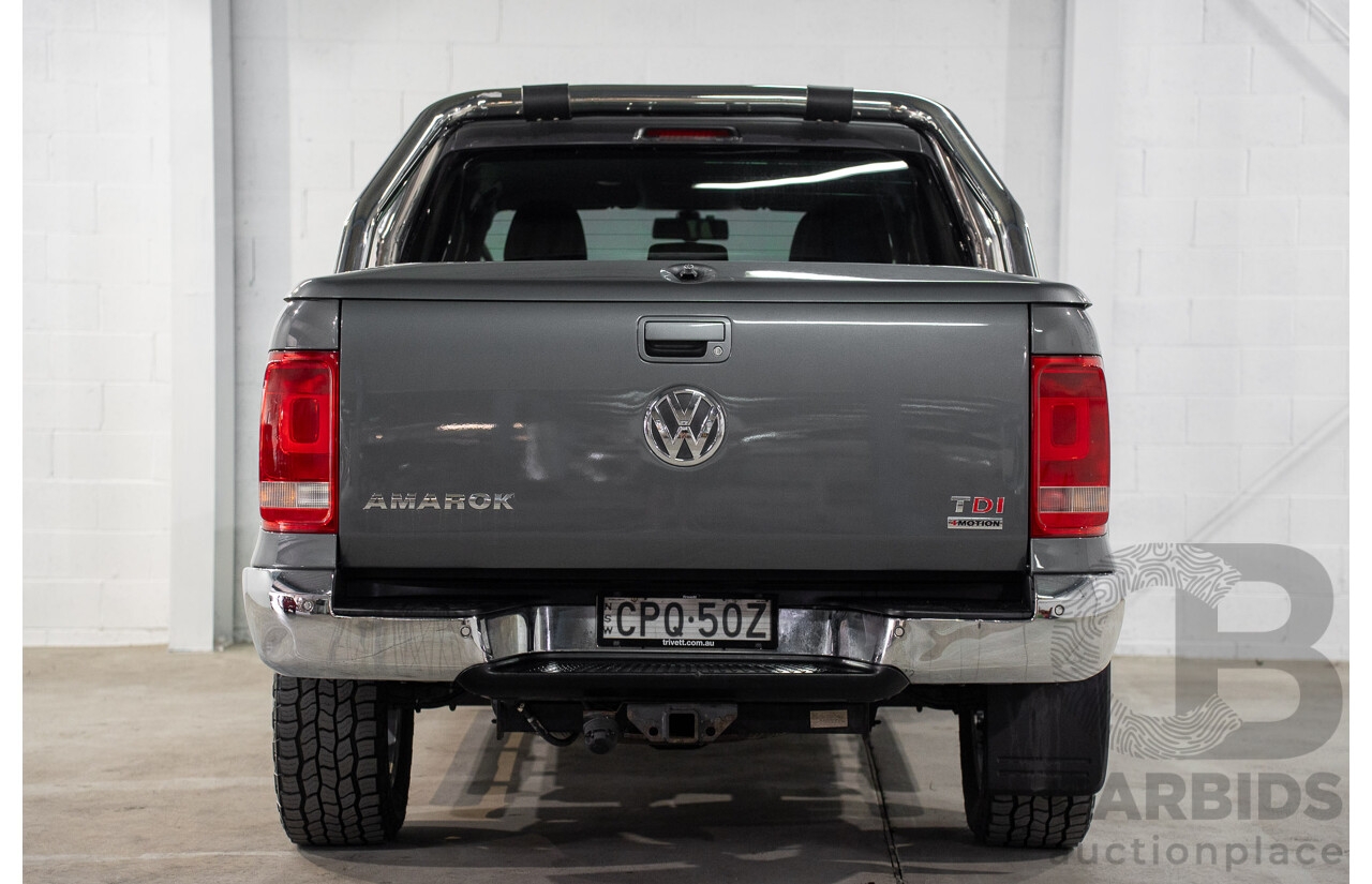 1/2013 Volkswagen Amarok Tdi400 Highline (4x4) 2H MY13 Dual Cab Utility Natural Grey Metallic Turbo Diesel 2.0L