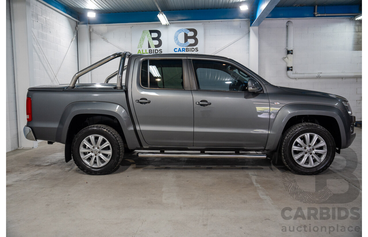1/2013 Volkswagen Amarok Tdi400 Highline (4x4) 2H MY13 Dual Cab Utility Natural Grey Metallic Turbo Diesel 2.0L