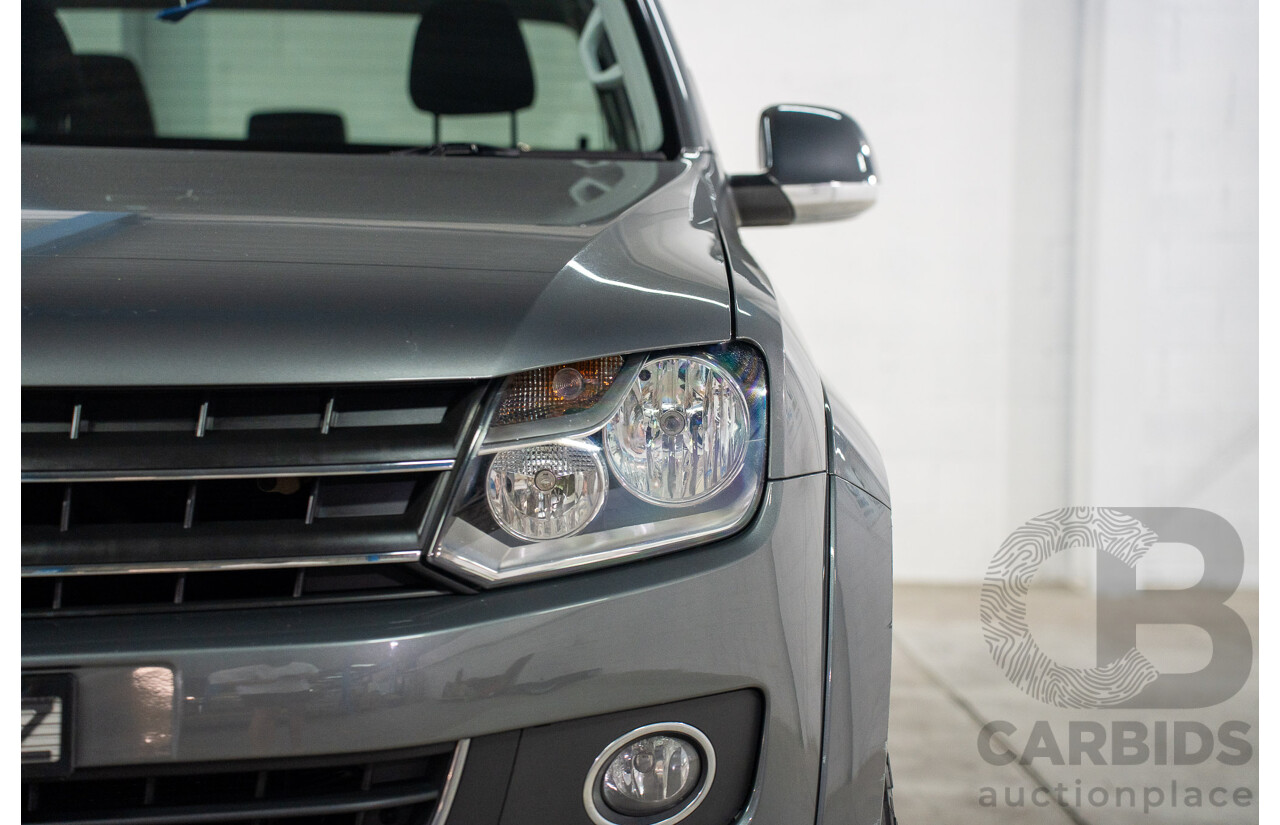 1/2013 Volkswagen Amarok Tdi400 Highline (4x4) 2H MY13 Dual Cab Utility Natural Grey Metallic Turbo Diesel 2.0L