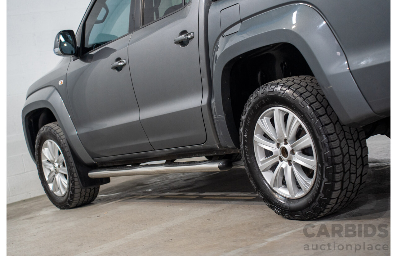 1/2013 Volkswagen Amarok Tdi400 Highline (4x4) 2H MY13 Dual Cab Utility Natural Grey Metallic Turbo Diesel 2.0L