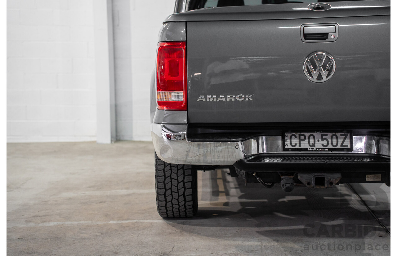 1/2013 Volkswagen Amarok Tdi400 Highline (4x4) 2H MY13 Dual Cab Utility Natural Grey Metallic Turbo Diesel 2.0L