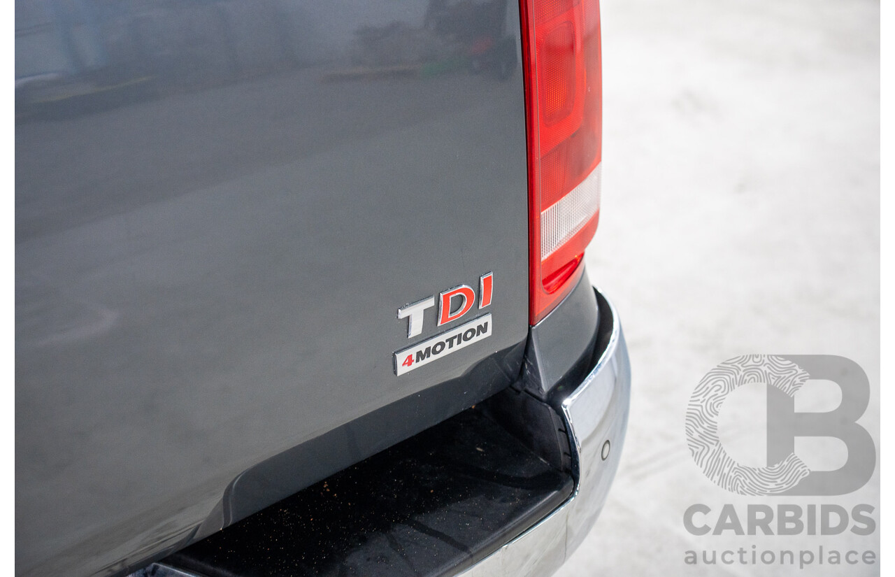 1/2013 Volkswagen Amarok Tdi400 Highline (4x4) 2H MY13 Dual Cab Utility Natural Grey Metallic Turbo Diesel 2.0L