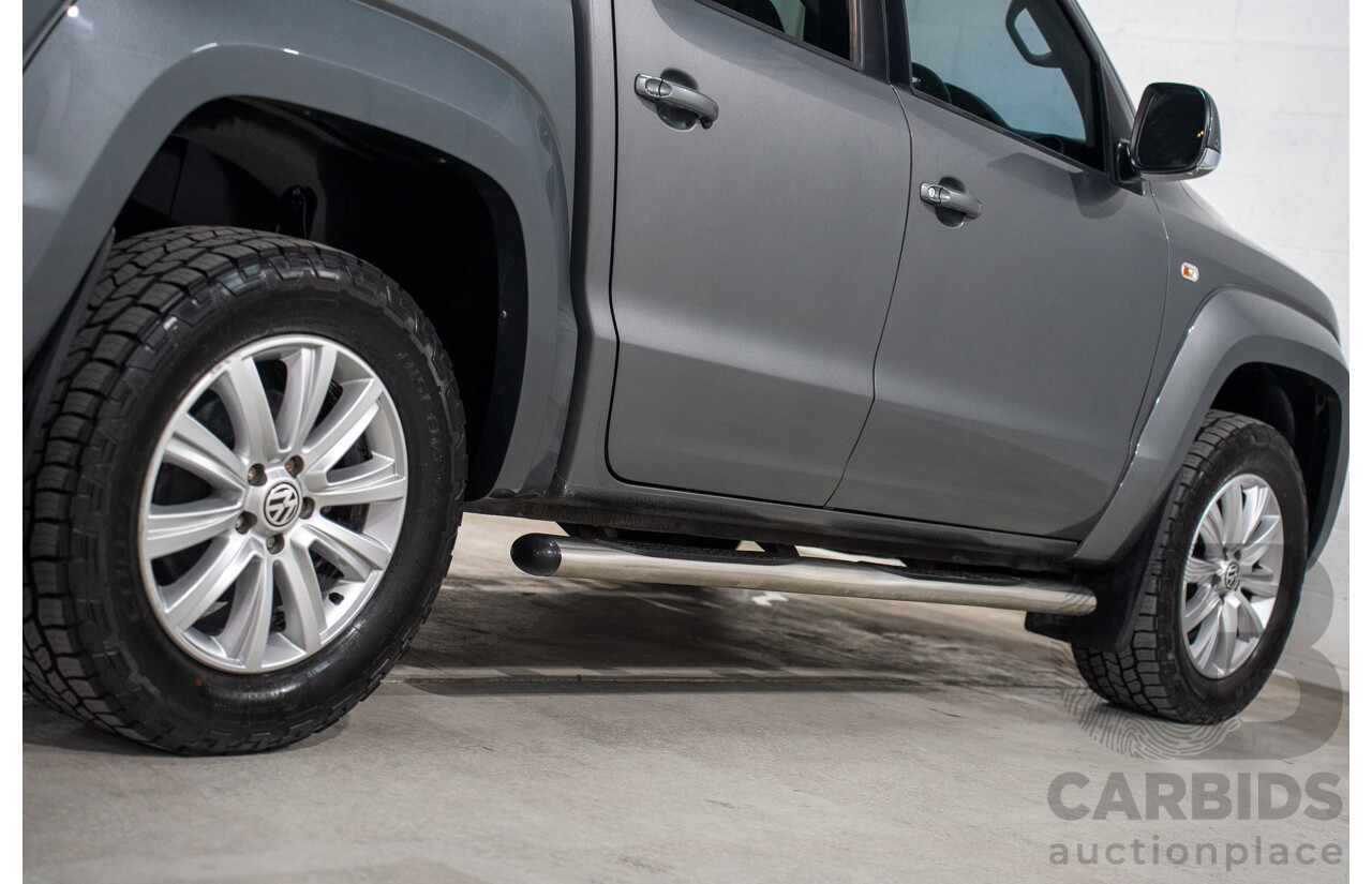 1/2013 Volkswagen Amarok Tdi400 Highline (4x4) 2H MY13 Dual Cab Utility Natural Grey Metallic Turbo Diesel 2.0L