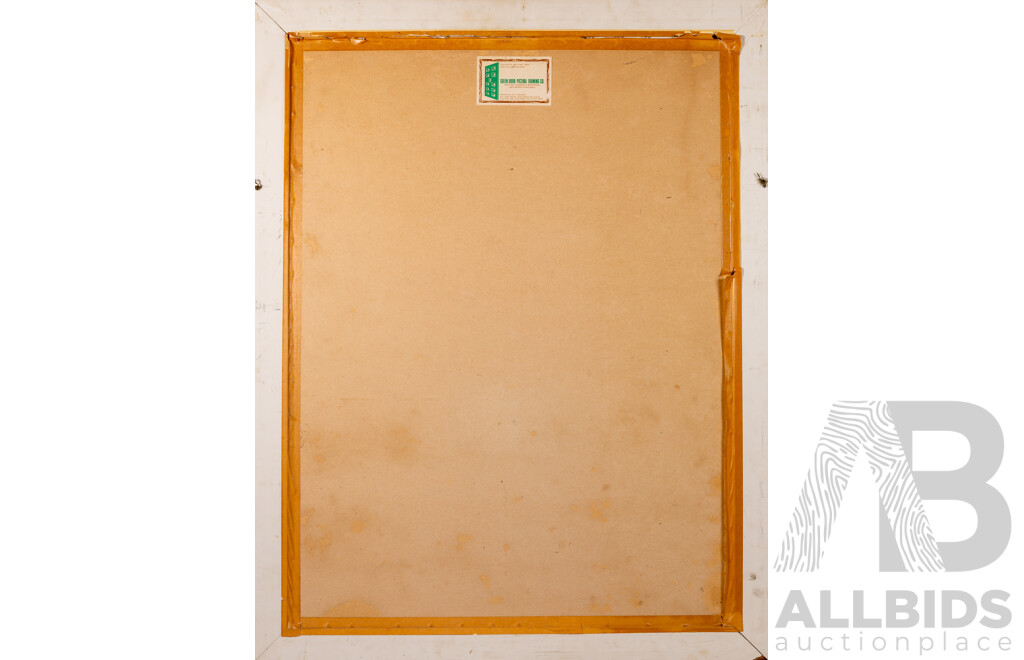 (Possibly) P. Kyhom, (20th Century, Working1960s), Embracing, Original Mixed Media Pastel & Paint, 90 x 70 cm (frame)