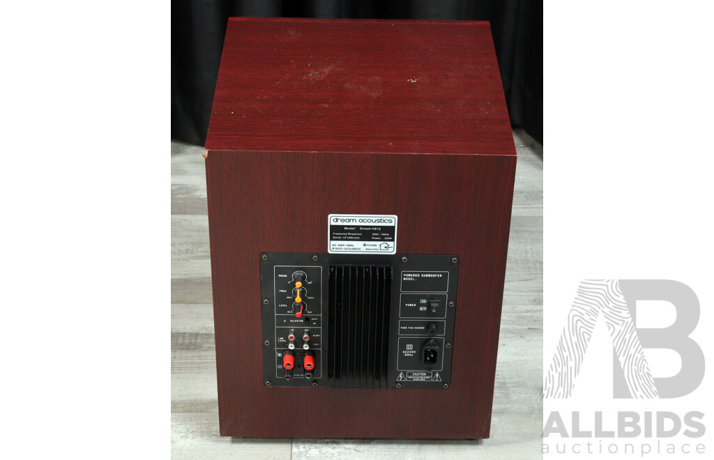 Dream Acoustics VS12 Powered Subwoofer