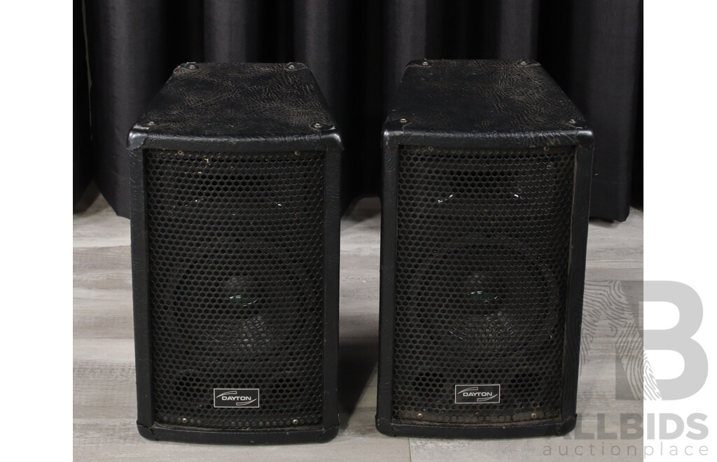 Pair Dayton Pro Power Series Model Number DY8 400 Watt Speakers