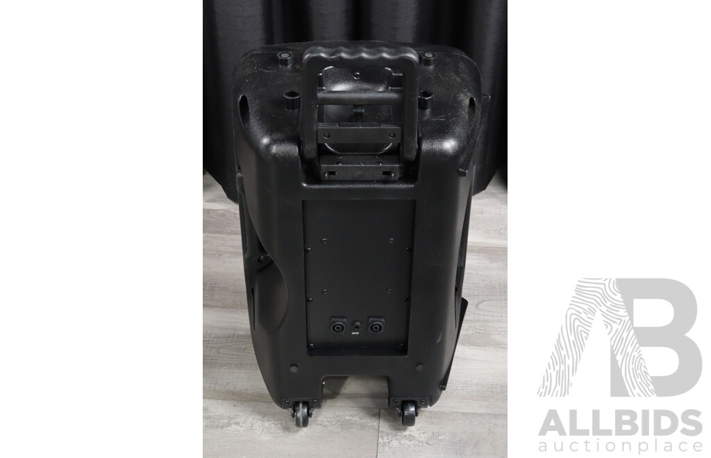 Unbranded PA Speaker with Handle and Wheels