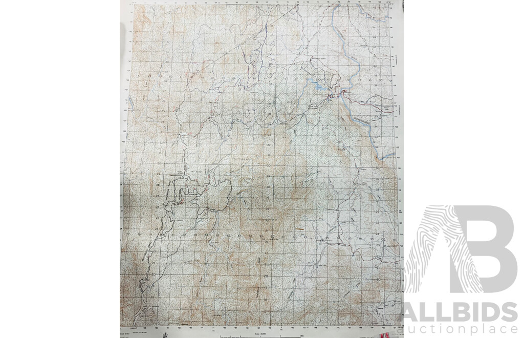 Large Collection Vintage Australian 1 to 25000 Topographical Maps