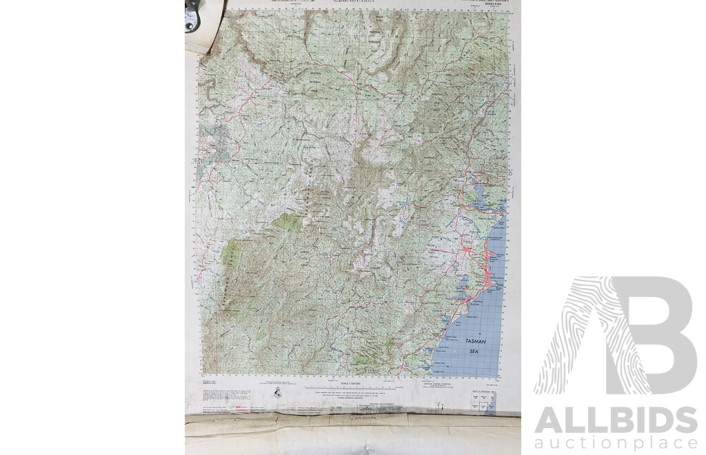 Large Collection Vintage Australian 1 to 25000 Topographical Maps