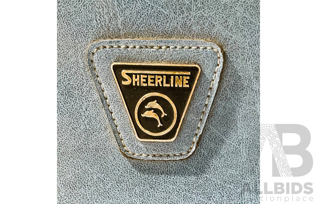 Pair of Vintage Travel Bags Including One Vinyl Example From Sheer Line and Another Hard Carry-on Case