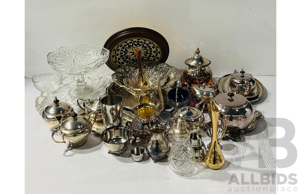 Collection Vintage and Other Silver Plate Items