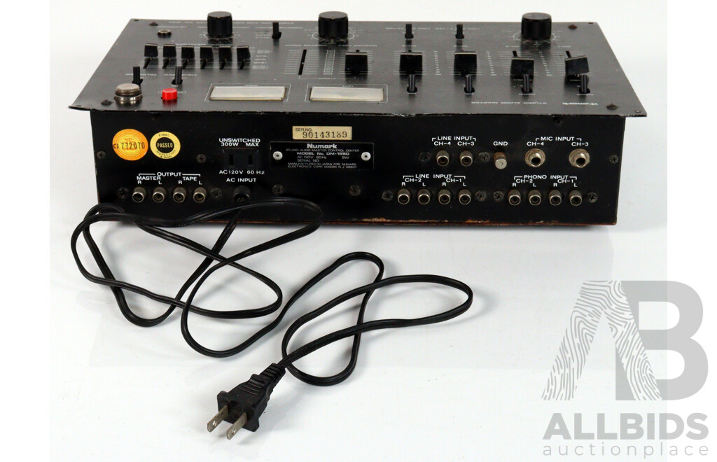 Numark Studio Audio Master Stereo Pre Amp Control Centre DM 1550