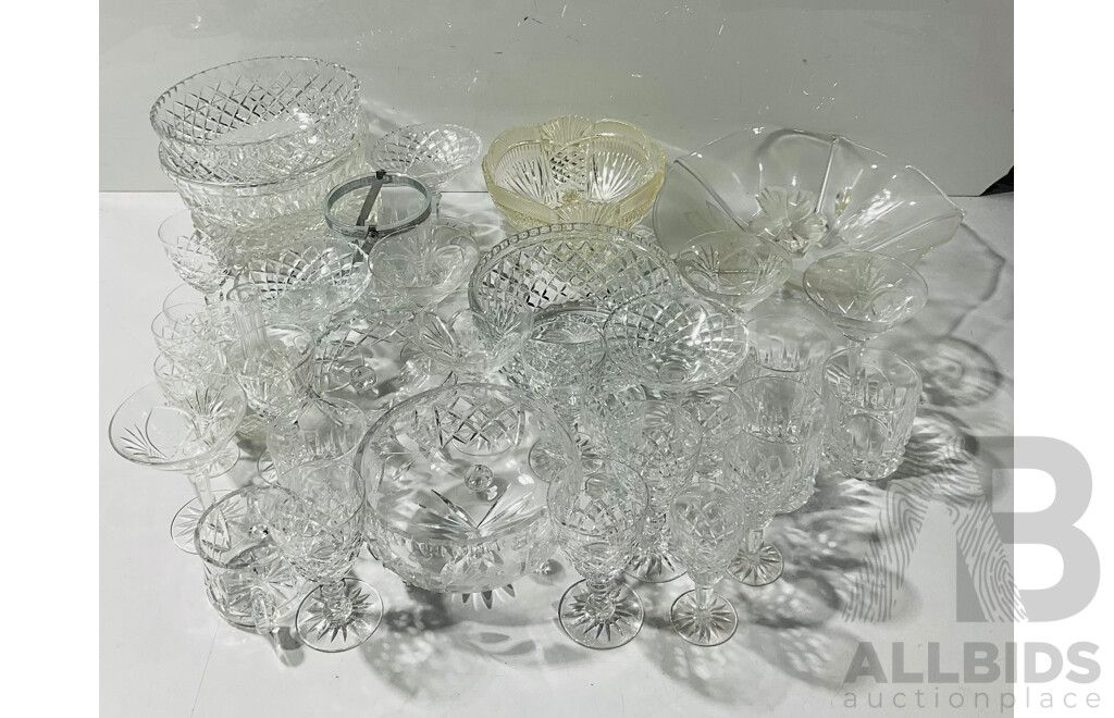 Collection Vintage and Other Crystal and Cut Glass