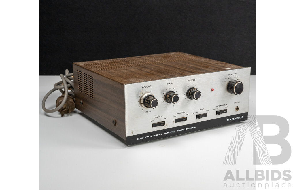 Vintage Kenwood Solid State Amplifier Model KA 2000A
