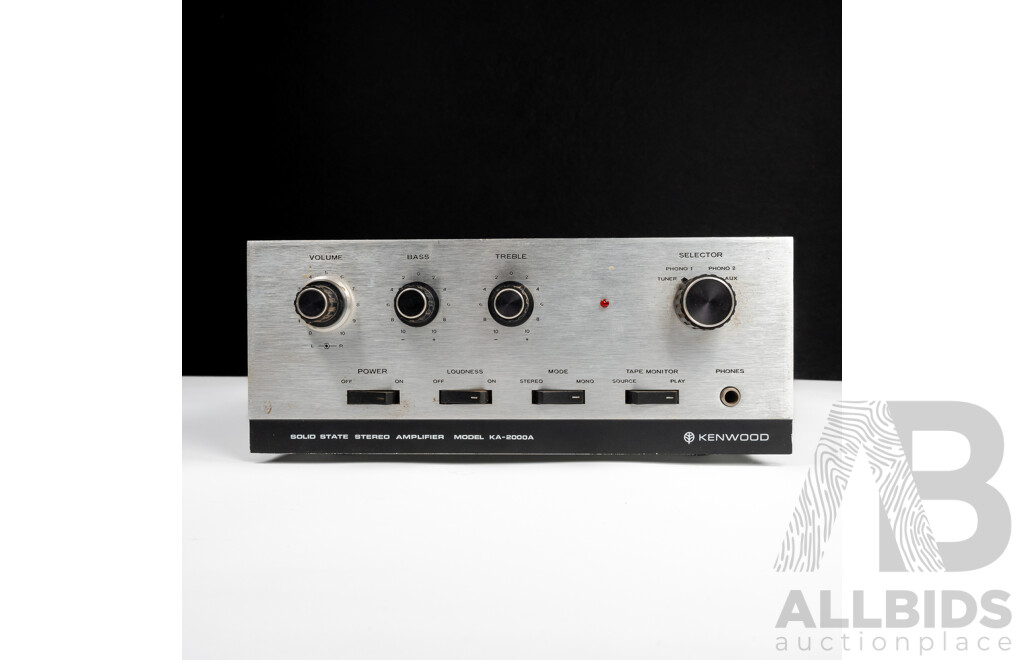 Vintage Kenwood Solid State Amplifier Model KA 2000A