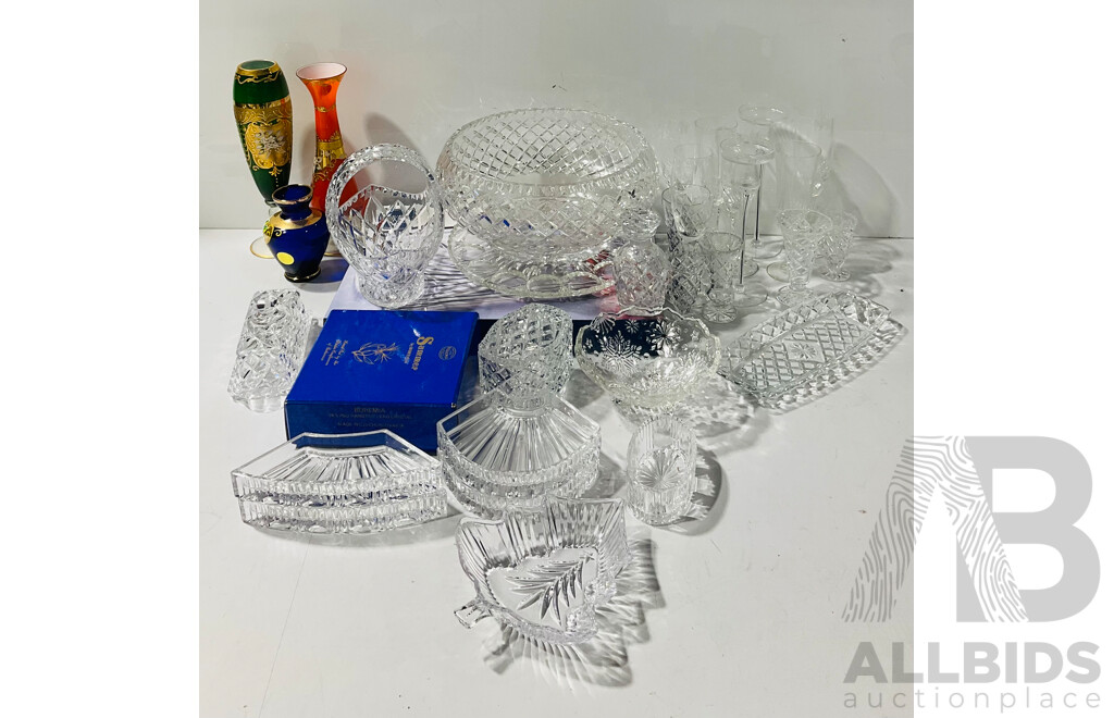 Collection Vintage and Other Crystal and Cut Glass