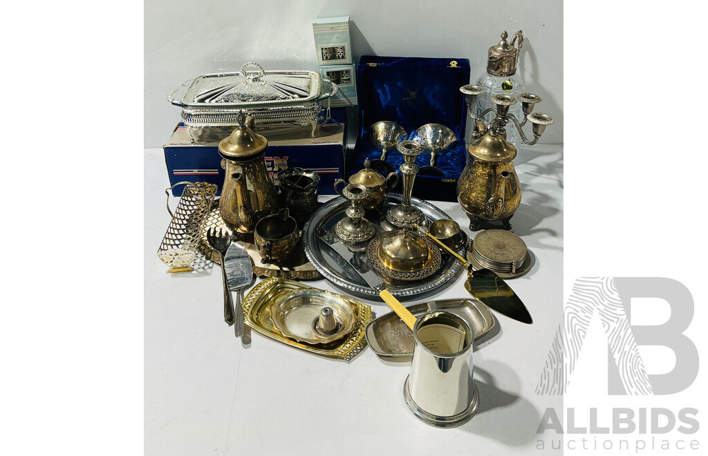 Collection Vintage and Other Silver Plate Items