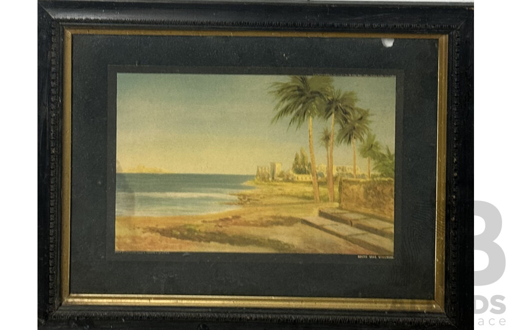 Phillipe G. De Latour, (20th Century, French, ?-), South Sea Stillness & 'Neath Southern Skies, Vintage Colour Prints, South Sea Isles Originals, 47.5 6 x 60.5 cm (frame) (2)