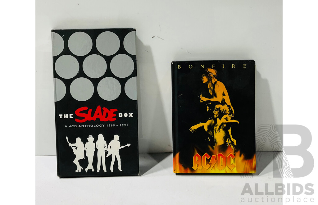 The Slade Box 4cd Anthology 1969-1991 and ACDC Bonfire Five CD Collection