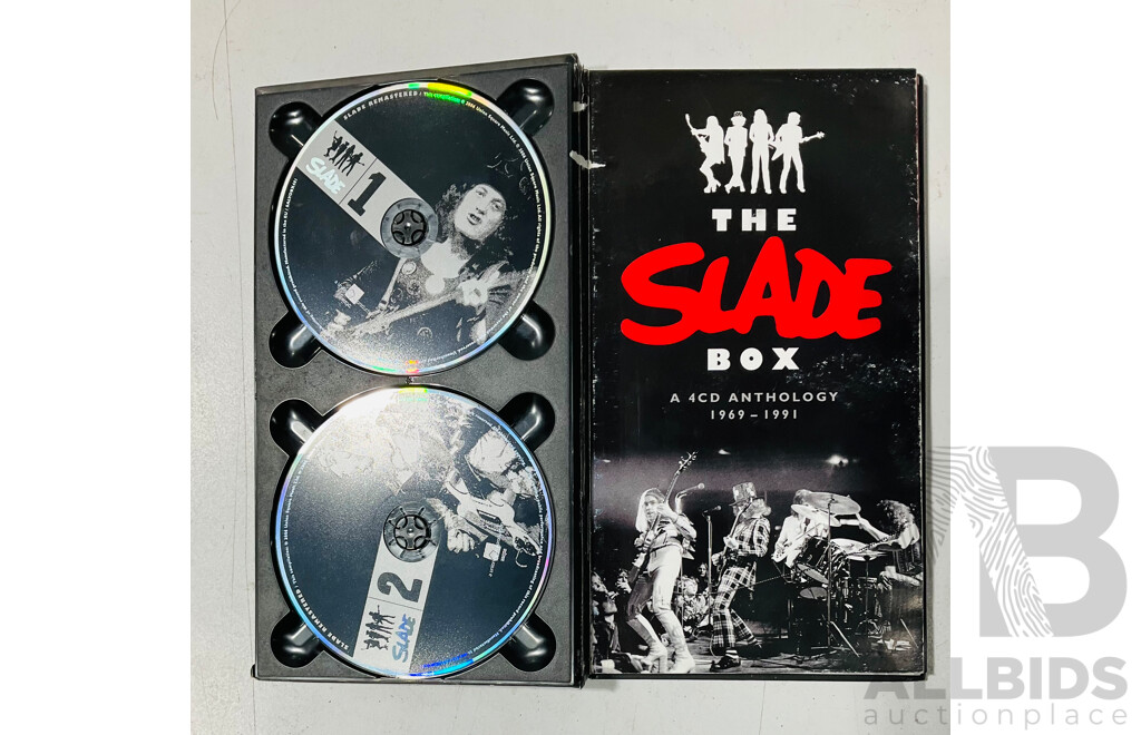 The Slade Box 4cd Anthology 1969-1991 and ACDC Bonfire Five CD Collection
