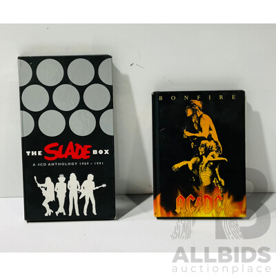 The Slade Box 4cd Anthology 1969-1991 and ACDC Bonfire Five CD Collection