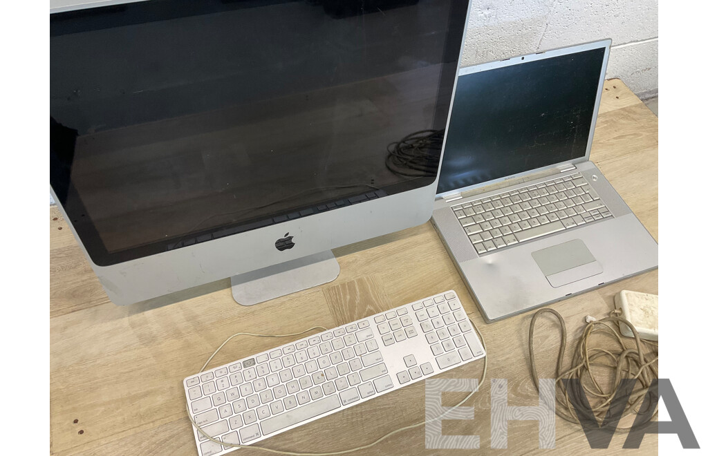 Old Apple Computer, Laptop and Accessories  - Lot of 4
