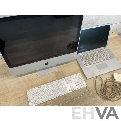 Old Apple Computer, Laptop and Accessories  - Lot of 4