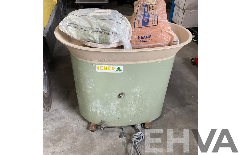 VENCO Foot Operated Speed Controlled Pottery Wheel