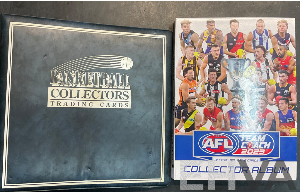 Collection of AFL Trading Cards & Basketball Trading Cards