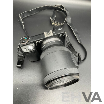 SONY NEX-6 Black Body 16.1MP Digital Camera with 18-200mm OSS, E 3.5-6.3 Lens (Black), Sony Stereo Microphone (ECM-XYST1M) with Accessories