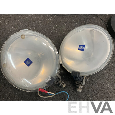 Assorted HELLA  Spot Light Lamps - Lot of 6