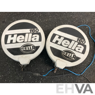 Assorted HELLA  Spot Light Lamps - Lot of 6