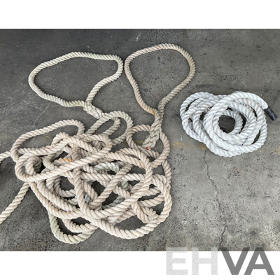 4cm Mooring Ropes - Lot of 2
