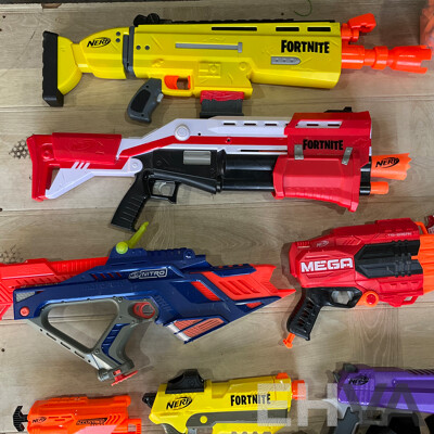 Assorted NERF Toy Guns & Accessories