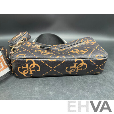 GUESS Brown Logo Rea Mini Crossbody Bag - ORP $159