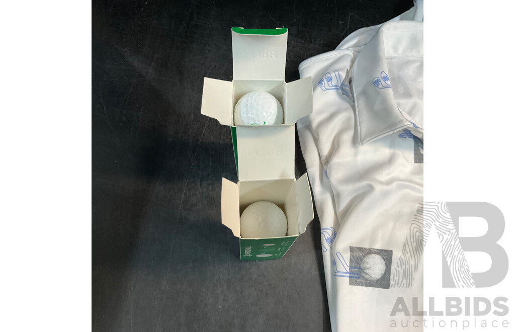 Assorted of Golf Shirt and Golf Balls
