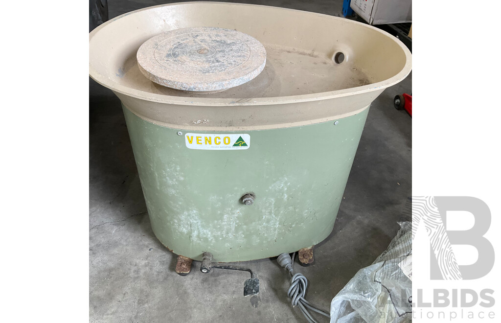 VENCO Foot Operated Speed Controlled Pottery Wheel