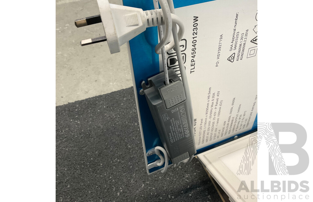 Assorted Light Fittings Includes LED Panels, Spot Lights, and Security Lights & More